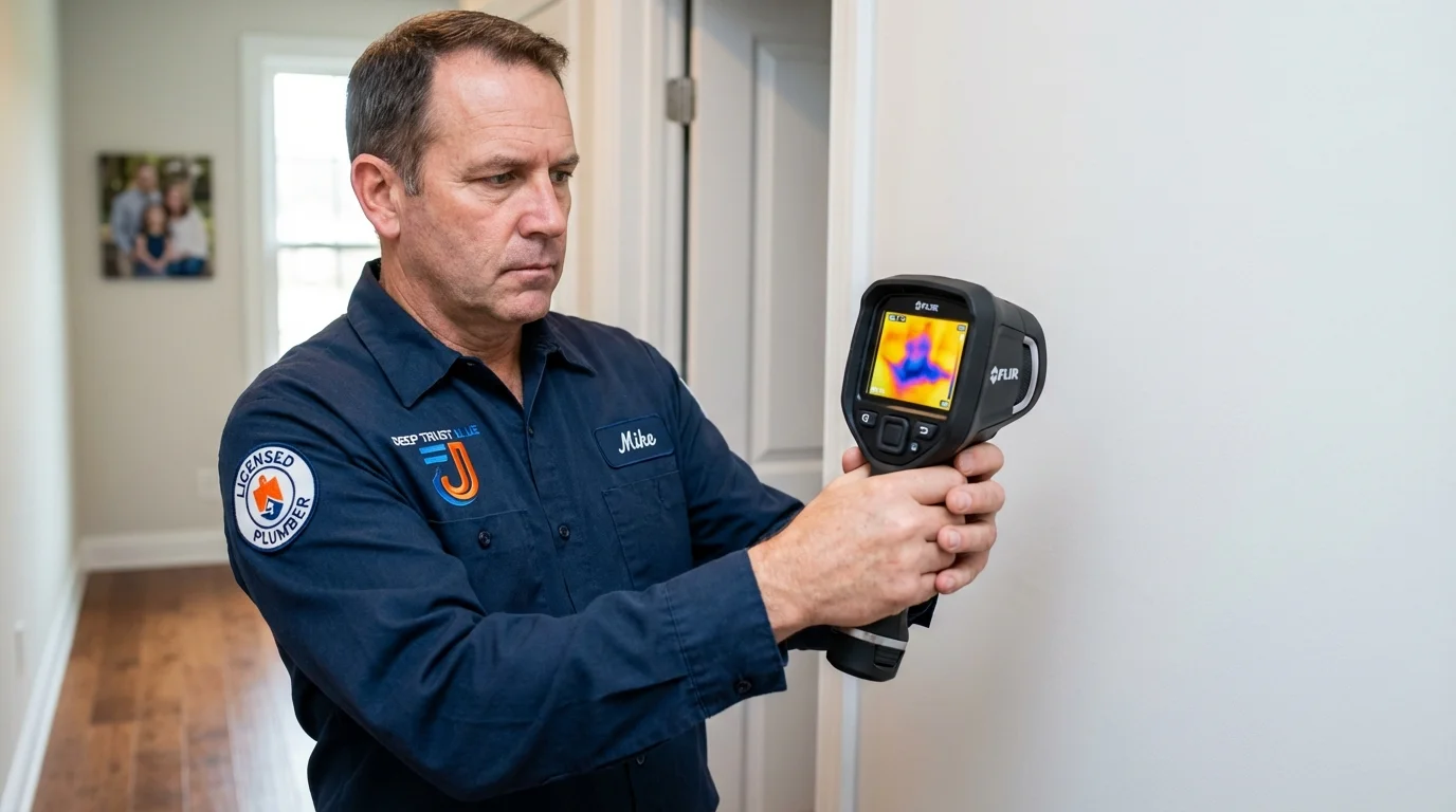 Thermal imaging leak detection by Johns Plumbing LLC in Lone Star